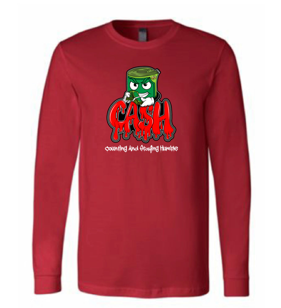 BLOODY RED BANK-ROLL LONG SLEEVE