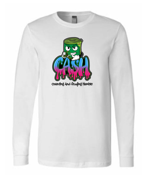 BLUE/PINK BANK-ROLL LONG SLEEVE