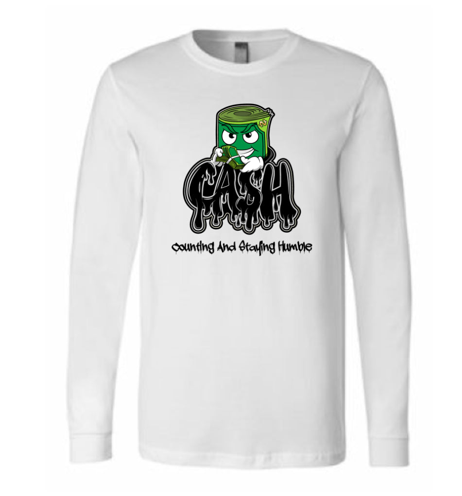 BLACK/WHITE BANK-ROLL LONG SLEEVE
