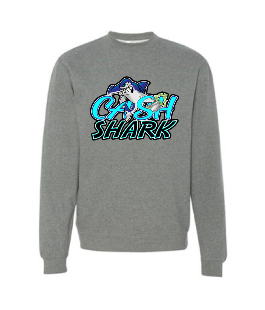 BLUE HAMMER HEAD SHARK CREW NECK