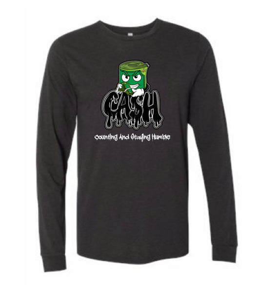 BLACK/WHITE BANK-ROLL LONG SLEEVE