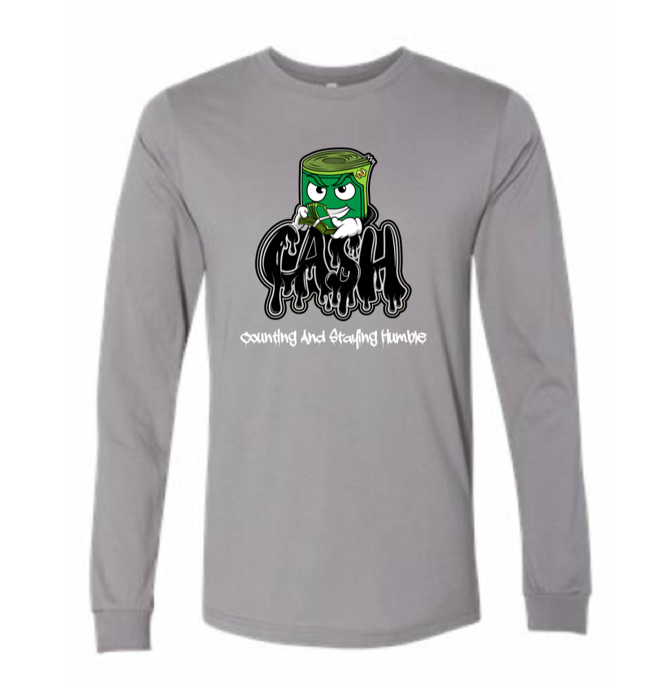 BLACK/WHITE BANK-ROLL LONG SLEEVE
