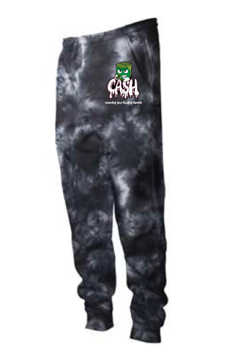 (LIMITED EDITION) WHITE DRIP BLACK TIE-DYE