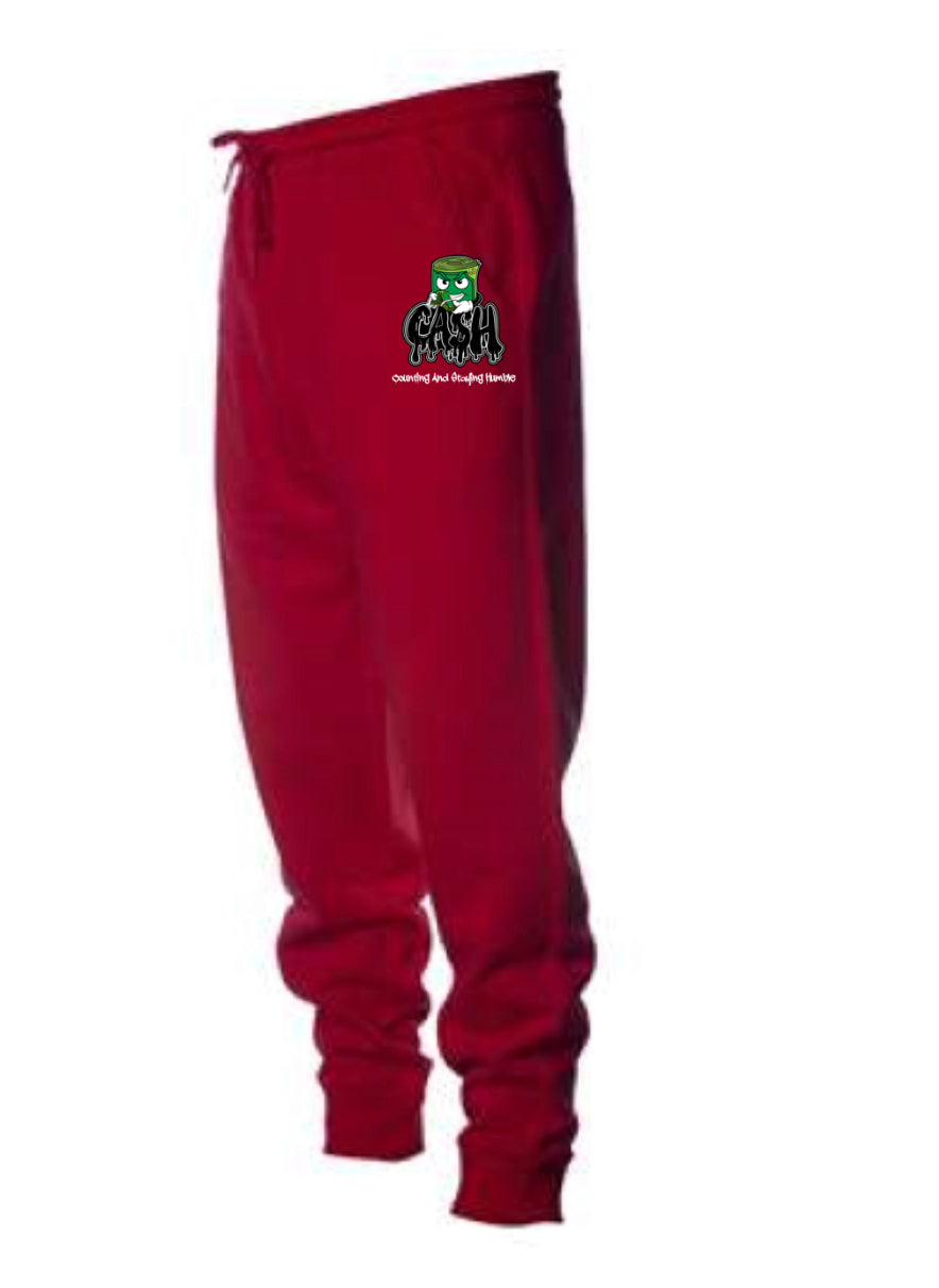 BLACK BANK-ROLL RED SWEATSUIT
