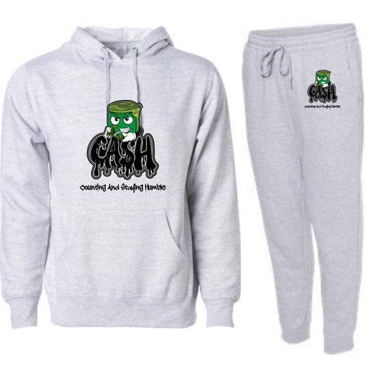 BLACK BANK-ROLL GREY SWEATSUIT